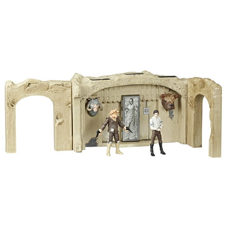 Star Wars The Vintage Collection Episode VI Return of the Jedi Jabba's Palace Adventure Set Playset with 3.75-Inch-Scale Han Solo and Ree Yees Action Figures