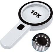 Nazano Magnifying Glass with 12 LED Lights 10X