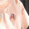 thumbnail image 4 of Fesfesfes Summer Tops Girls Cute Short Sleeve Tunic Tops Children Casual Loose Crewneck T Shirts Kids Soft Blouses 2-7 Years(Pink,5 Years), 4 of 7
