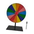 thumbnail image 2 of Juego de mesa giratoria con premios de mesa, rueda de la fortuna de mesa, con bolígrafo borrable, suerte 14 cuadrícula, 2 of 9