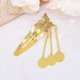 thumbnail image 2 of Elegant alloy hair accessories with golden tassels and sparkling rhinestones, for parties and celebrations. Ref: 1227, 2 of 5