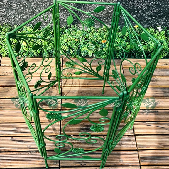 BESTOYARD 6Pcs Green Plant Climbing Stand Garden Trellis Supports for Healthy Vine Growth