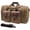 Coffee-Large-50L Duffle Bag, variant on X Large-60L Duffle Bag Grey Canvas Genuine Leather Travel Overnight Weekender Carry On