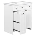 thumbnail image 4 of Danolapsi Bathroom Vanity Cabinet With Sink Top Combo Set Modern Freestanding Small Single Bathroom Cabinet Set Wooden Double Door Bathroom Storage Vanity With Soft Closing Door Drawer,30", 4 of 9
