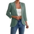 thumbnail image 3 of Delayuji Cardigan For Women Summer Lightweight Open Front Cardigans Mesh Hollow Knit Half Sleeve Cover Ups, 3 of 5
