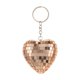 thumbnail image 2 of Heart Reflective Mirror Ball Keychain Pendant, Peach Heart Keychain Bag Pendant, Peach Heart Christmas Ornament, Gift for Women, Unique Decor, Metal Frame, Portable, for Bedroom, 2 of 9