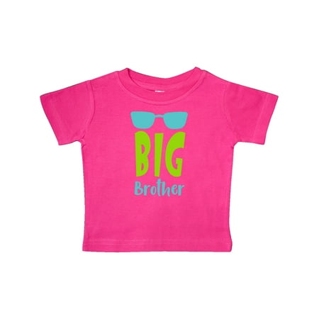 

Inktastic Big Brother Sunglasses Family - Blue Green Gift Baby Boy T-Shirt