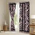 thumbnail image 3 of Homewish Cheetah Zebra Print Black Out Curtains for Boys Girls,Animal Print Curtains Pack of 2 (42x63 Each),Geometric Stripes Lines Bedroom Curtains,Super Cozy Room Decor, 3 of 6