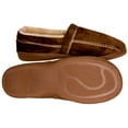 thumbnail image 2 of Deluxe Comfort Modern Moccasin Memory Foam Men's Slipper, Size 7-8 – Stylish Microsuede – Long-Lasting Memory Foam – Warm Fleece Lining – Men's Slippers, Brown, 2 of 3