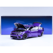 Dodge Charger Scat Pack Widebody Plum Crazy Purple Metallic 1/18 Car Model by Autoart