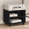 thumbnail image 1 of vidaXL Printer Stand with Wheels Black 41x32x34,5 cm, 1 of 5