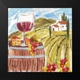 thumbnail image 2 of Lyon, Rebecca 12x12 Black Modern Framed Museum Art Print Titled - Tuscan Watercolor I, 2 of 5