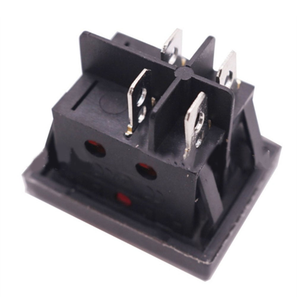 Rocker switch with waterproof cover Device switch 2 poles (4 pins) 16A 250