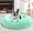 Mint Green, variant on Small Dog Bed, Calming Dog Beds for Small Dogs & Indoor Cats - 20 Inches Donut Washable Cat Bed for Kittens & Puppies, Round Fluffy Plush Faux Fur Pet Beds(Smoke Grey)