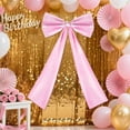 thumbnail image 4 of 40×24 Inch Large Bow for Room, Giant Satin Wall Bow for Graduation Wedding Party Women Home Decor Backdrop, 4 of 6