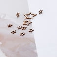 thumbnail image 4 of ESTONE 100pcs Laser Cut Wood 1-3cm Mix Wooden Hollow Star Shape Craft Wedding Decor, 4 of 8