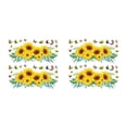 thumbnail image 4 of Pegatinas de pared Moyic 2 piezas Flores Hojas Verdes Vinilo Extraíble Tipo 3, 4 of 6