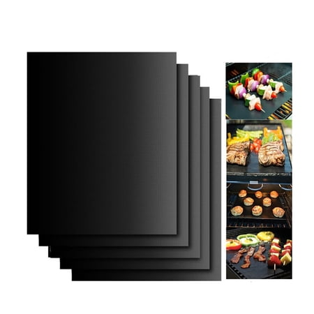 2 Pieces Reusable BBQ Grill Mat, Grill Tools Accessories, Baking Cookware Oven Microwave Pad, 40cmx50cm