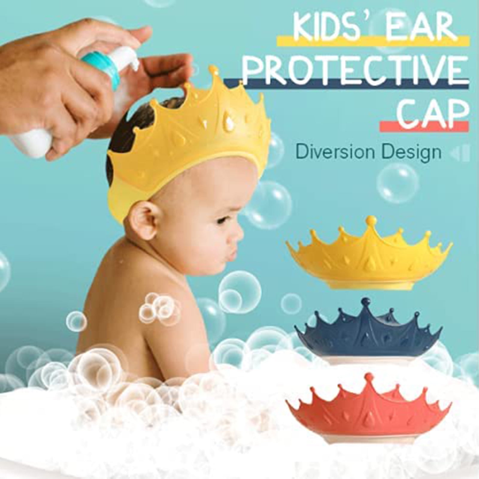 Junction kål Rejse CreativeArrowy Baby Shower Cap Baby Shampoo Artifact, Protection For Eyes  And Ears Eco-Friendly Non-Toxic Silicone Shampoo Cap, Cute Waterproof Bath  Shampoo Cap - Walmart.com