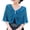 Blue, variant on Sunscreen Cardigan Solid Color Half Sleeves Super Thin Shawl Coat Sun Breathable Mesh Sundress Cover Tops Casual Wear Women Clothes