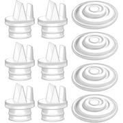 Maymom Pump Parts Incl Duckbill Valve with Pull Tab Silicone Diaphragm Compatible with Spectra S1, S2, Synergy Gold; Not Original Spectra Pump Parts; 10 pc
