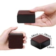 thumbnail image 2 of Ezprotekt 1.2 Inch Bed Risers - Solid Steel Bed or Furniture Post, Creates an Additional 1.2" of Height or Storage! Heavy-Duty Table, Chair, Desk or Sofa Riser (Square,1.2 Inch Black), 2 of 5