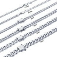 thumbnail image 6 of Nuragold 10K Real White Gold Solid Miami Cuban Link Chain Necklace 16"-30" (2.7mm-7mm) Italian Jewelry for Men & Women, 6 of 22