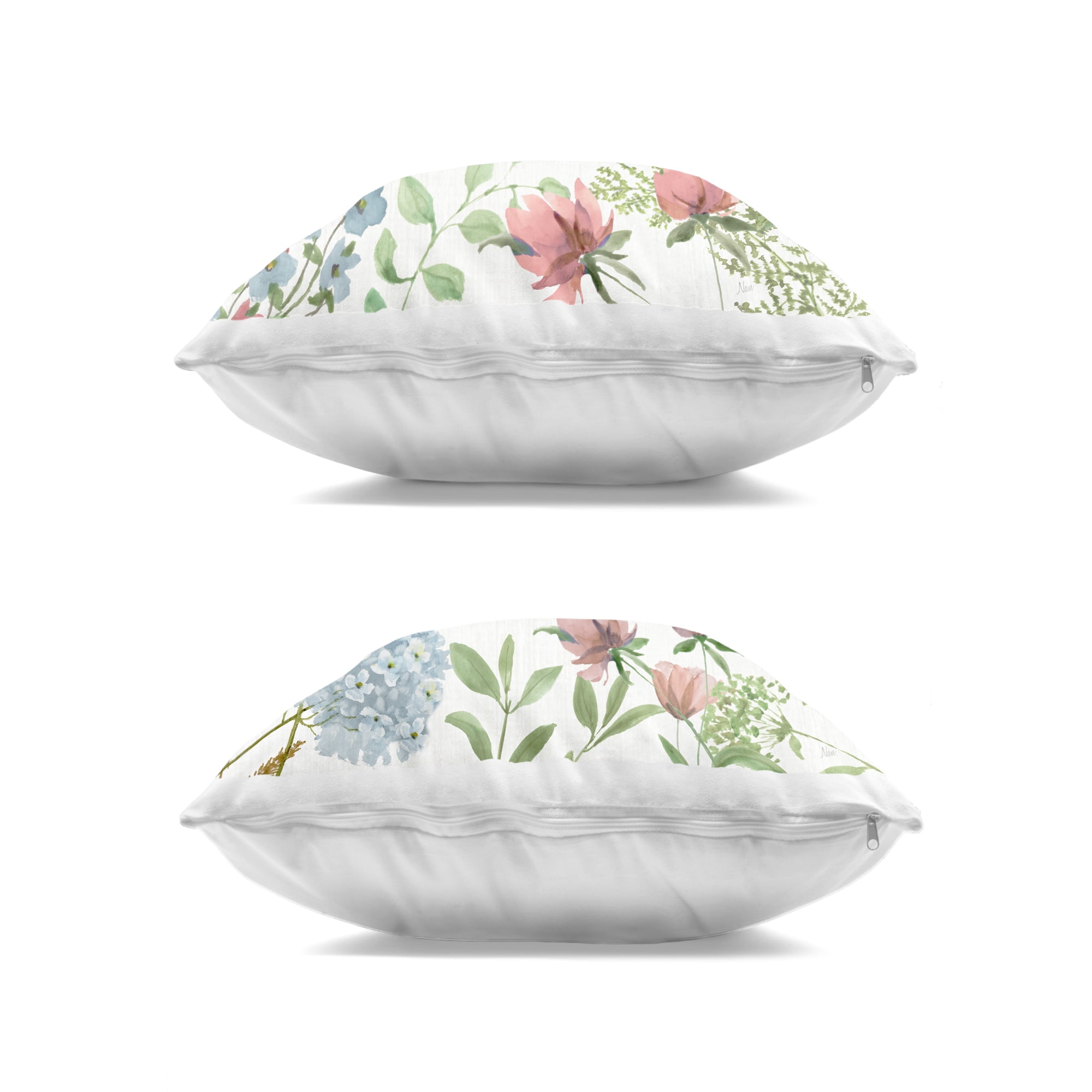 Stupell Industries Uplifting Floral Quotes 2 Piece Decorative Printed Throw Pillow Set, design by Nan, 18 x 7 x 18