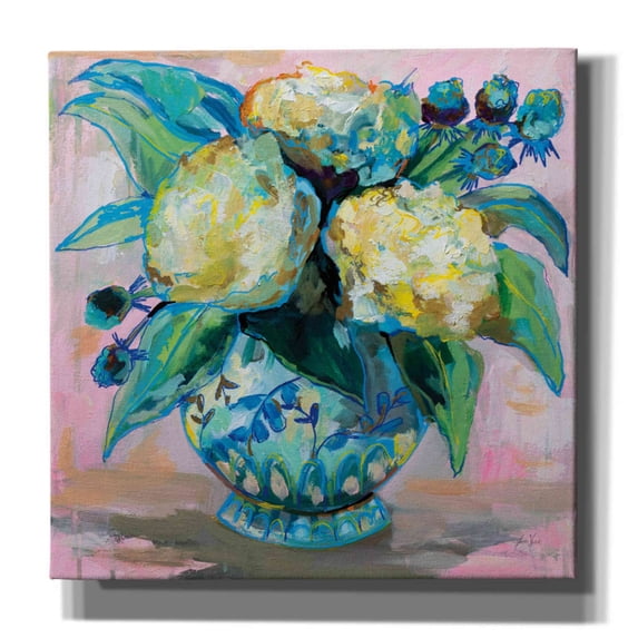 Epic Graffiti 'Ginger Jar I' by Jeanette Vertentes, Canvas Wall Art, 37"x37"