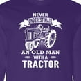 thumbnail image 4 of Inktastic Old Man Tractor Long Sleeve T-Shirt, 4 of 5