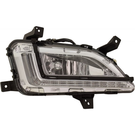 For Hyundai Tucson Fog Light 2019 2020 2021 Passenger Side | w/ LED Daytime Running Light | CAPA Certified | Replacement For HY2593170 | 92202-D3600