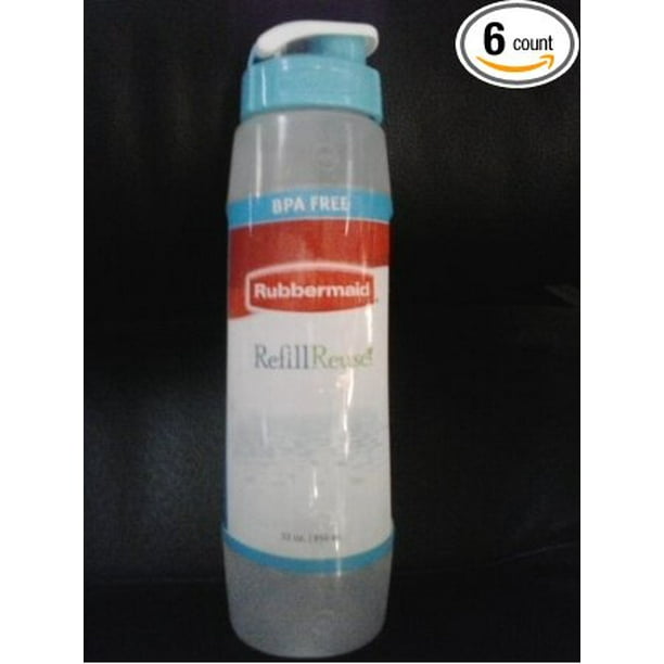 Rubbermaid Water Bottle Freezer Safe 32 Ounces Refill Reuse Bpa Free