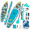 Azure Leap-11'6"x33"x6", variant on Whale Dream 11'x33"x6" Inflatable Stand Up Paddle Board with Accessory Set