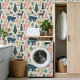 thumbnail image 4 of Animal Peel and Stick Wallpaper 17.7in x 9.8ft Whimsical Forest Animals Trees Seasonal Elements Contact Paper Vinyl Waterproof Self Adhesive Wall Paper for Bedroom Shelf Cabinet Renter Friendly, 4 of 8