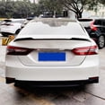 thumbnail image 4 of Rear Trunk Lid Spoiler Trunk Spoiler Wing Trunk Spoiler Glossy Black High Kick Trunk Lid Spoiler Refit For JDM V Style Fits For  Camry XV70 2018-2020, 4 of 8