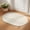 Cream Beige, variant on Diatomaceous Earth Bath Mat 16"x24", Grey Absorbent Half Circle Bathroom Rugs with Non-Slip Backing Rubber, Low-Profile Doormat for Kitchen Sink Indoor Modern Pure Gray