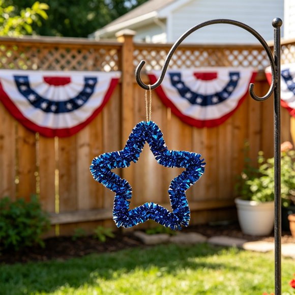 Independence Day Five Corners Star Pendant Decoration Store Opening Event Scene Decoration Solid Color Ornament
