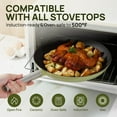 thumbnail image 5 of Cast Iron Frying Pan 11 Inch,  Enameled Non Stick Skillet, PFOA/PFAS-Free Cooking Pan, Dishwasher & Oven Safe Kitchen Cookware, Sage Green, 5 of 6