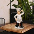 thumbnail image 3 of Estatuil decorativa de cocina , decoración para hogar, decoraciones de encimera de cocina, regalos coleccionables para inauguración de 14x11x30cm perfecl Figurilla del chef, 3 of 8