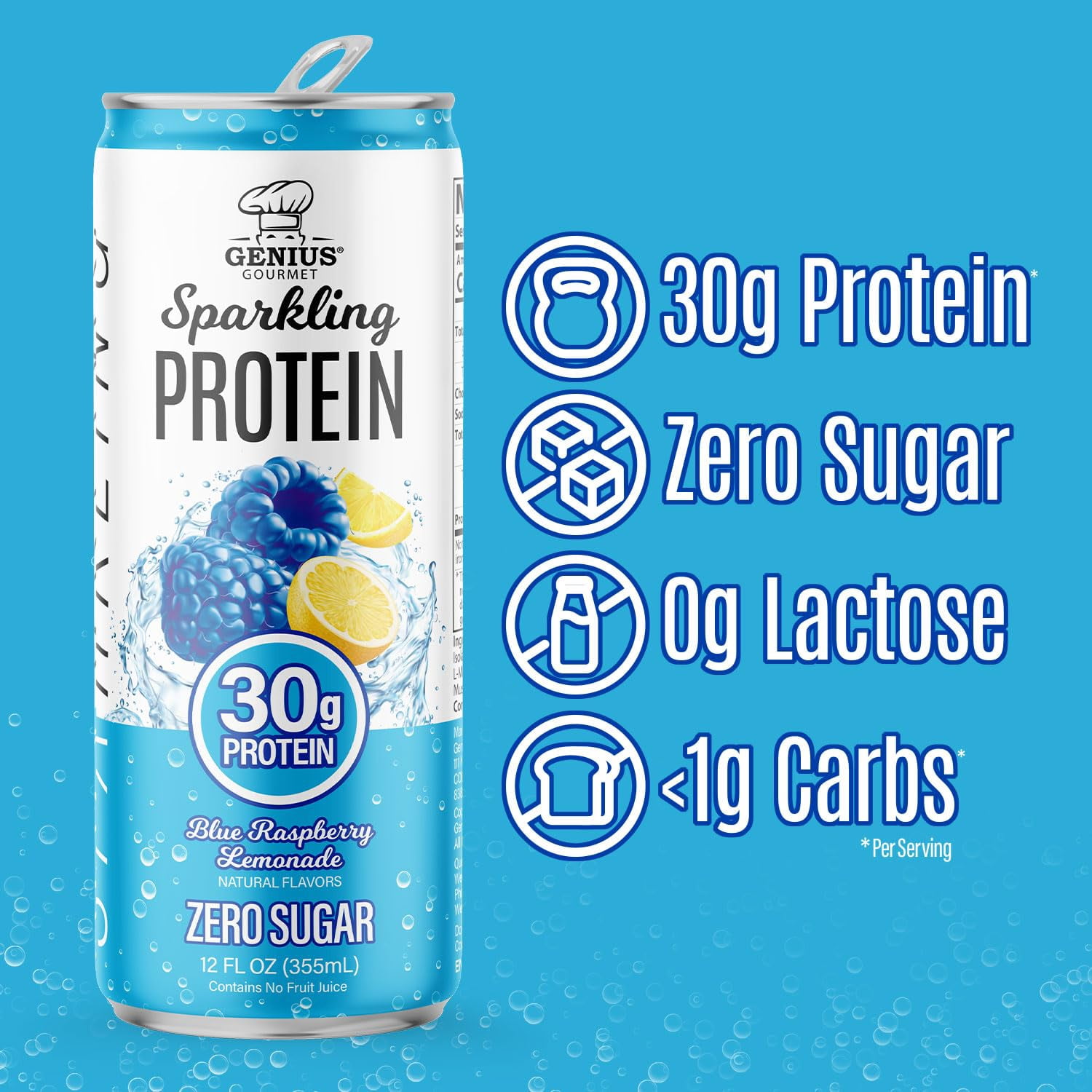 Sparkling Protein Blue Raspberry Lemonade