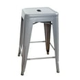 thumbnail image 4 of AmeriHome Loft 24" Metal Bar Stool, Silver, 4 of 4