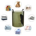 thumbnail image 6 of XMXT Collapsible Laundry Basket, Mysterious Cat Drawing Waterproof Laundry Hamper, 40L Brown, 6 of 8