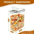 thumbnail image 2 of GARITIN Cereal Container, Airtight Food Storage Containers, Plastic Cereal Storage Containers with Lids, Cereal Dispenser Keeper for Dry Food, Kitchen Pantry Organization Containers, 135 fl oz, 2 of 9