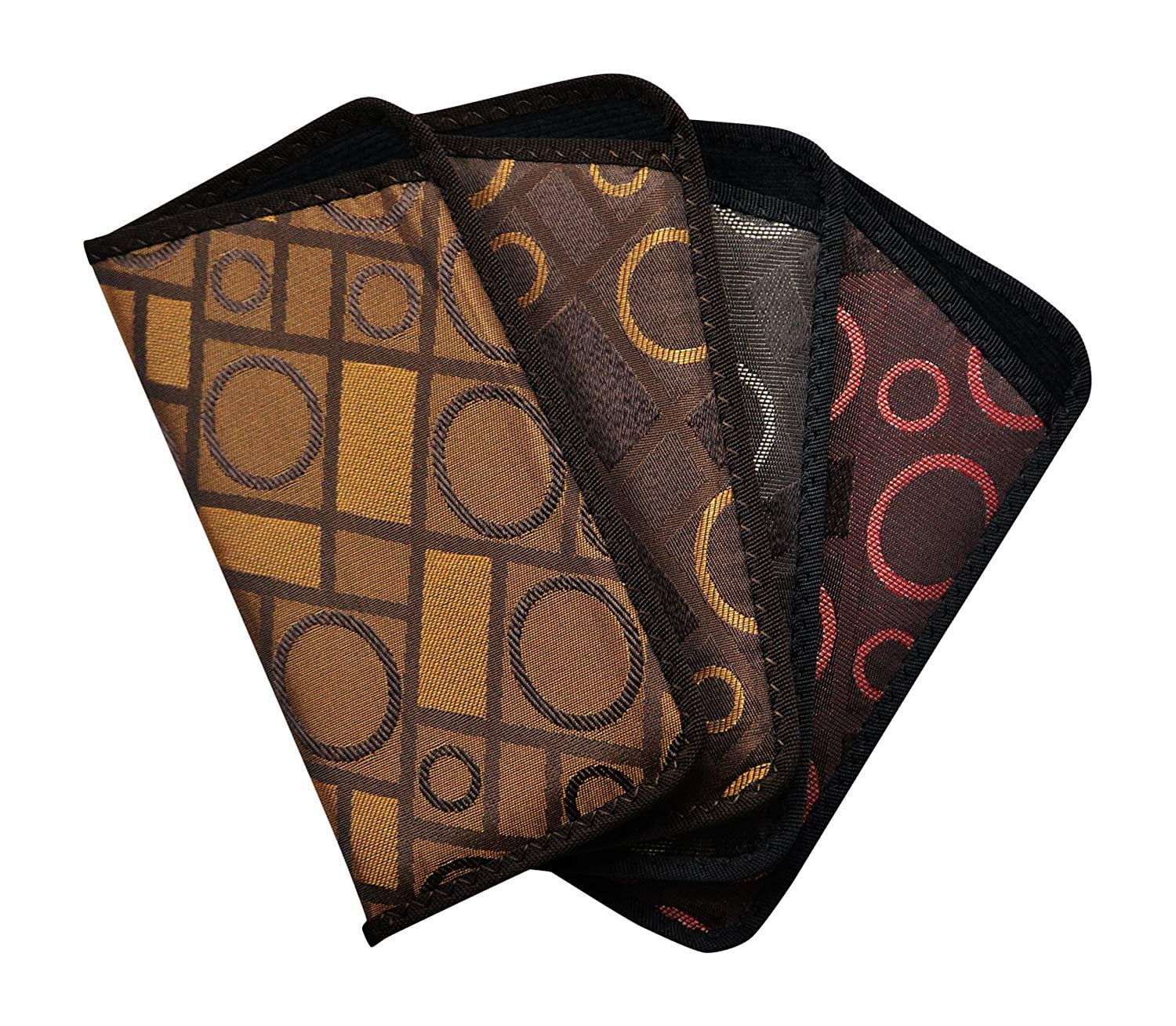 4 Pack Soft Slip In Eyeglass Case For Women & Men, Glasses Slip Case, Geometric
