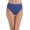 Navy, variant on 24th & Ocean Solid Mid Waist Hipster Bikini Swimsuit Bottom