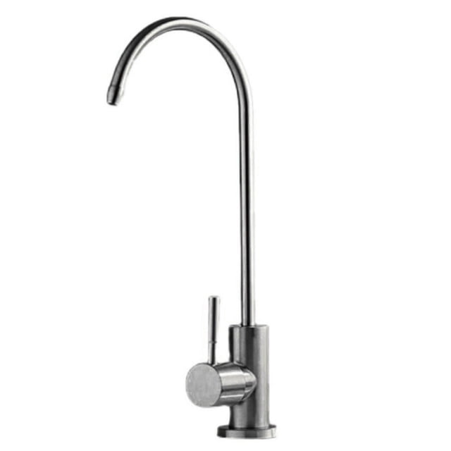 LEFU 4-Point Kitchen Sink Faucet Stainless Steel Direct Drinking Water Purifier Easy Install Space-Saving Design Single Lever Handle Advanced Filtration Technology Gray