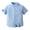 Z09-Blue, variant on Toddler Boys Button Down Shirt Collared Striped Short Sleeve T-Shirt Comfy Formal Tops Toddler Boy Clothes Light Blue 100