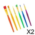 thumbnail image 1 of Juego De Pinceles De Pintura 2x6 Uds, Pinceles De Pintura Facial Con Pintura Al óleo Acrílica Y Acuarela, 1 of 8