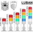 thumbnail image 2 of LED Signal Tower Lights, Industrial Signal Warning Lights, Tower Lights and Light Strips, Steady/Fla, 2 of 4