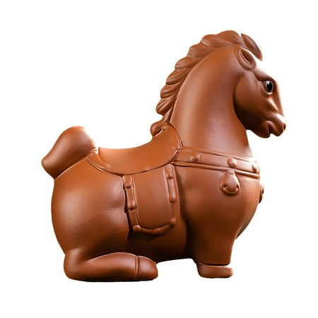 

Hzsb Horse Tea Pet Purple Clay Chinese Style Ornaments Vivid Image Pony Zen Decoration Desktop Tea Gadget